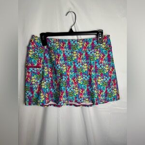 Sunsets 14 Pink Blue Multi Color Sporty Swim Skirt
